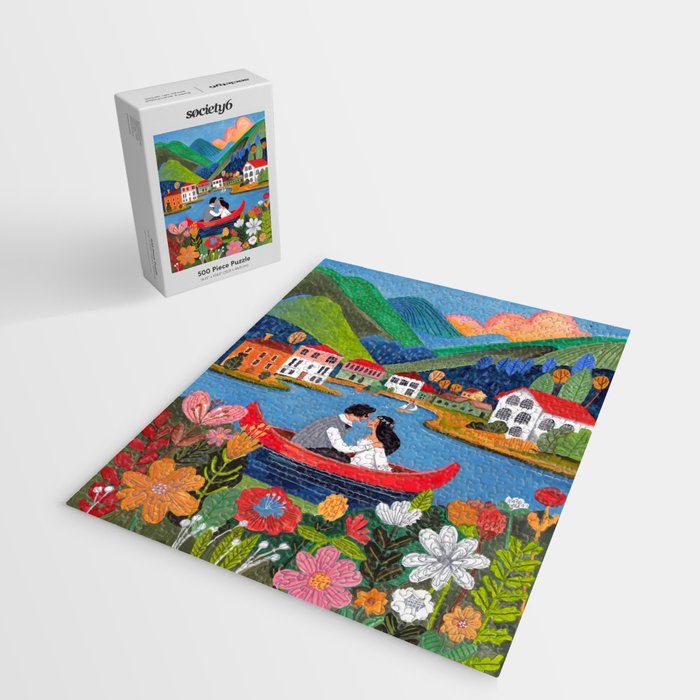 Wedding boat in mountain landscape Jigsaw Puzzle Gallery Image 2
