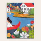 Wedding boat in mountain landscape Notebook Gallery Image 4