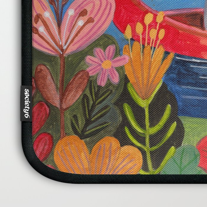 Wedding boat in mountain landscape Laptop Sleeve Gallery Image 3