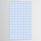 Gingham Check Pattern in Pastel Light Blue and White Tablecloth Gallery Image 2