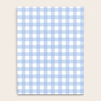 Gingham Check Pattern in Pastel Light Blue and White Notebook Gallery Image 4