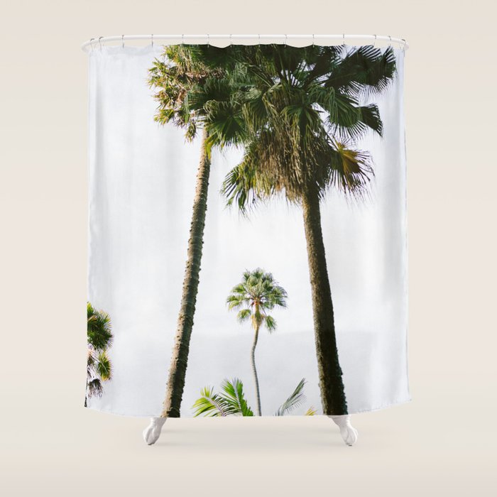 For the love of palm trees | Sintra Portugal fine art travel photography print Shower Curtain Gallery Image 1