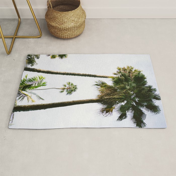 For the love of palm trees | Sintra Portugal fine art travel photography print Rug Gallery Image 1