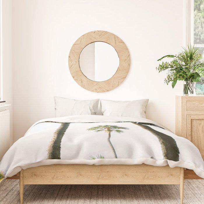 For the love of palm trees | Sintra Portugal fine art travel photography print Duvet Cover Gallery Image 3