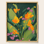 Abstract Floral Evening Serving Tray Gallery Image 1