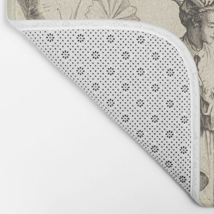 Grisaille Chinoiserie Bath Mat Gallery Image 2