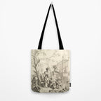Grisaille Chinoiserie Tote Bag Gallery Image 2