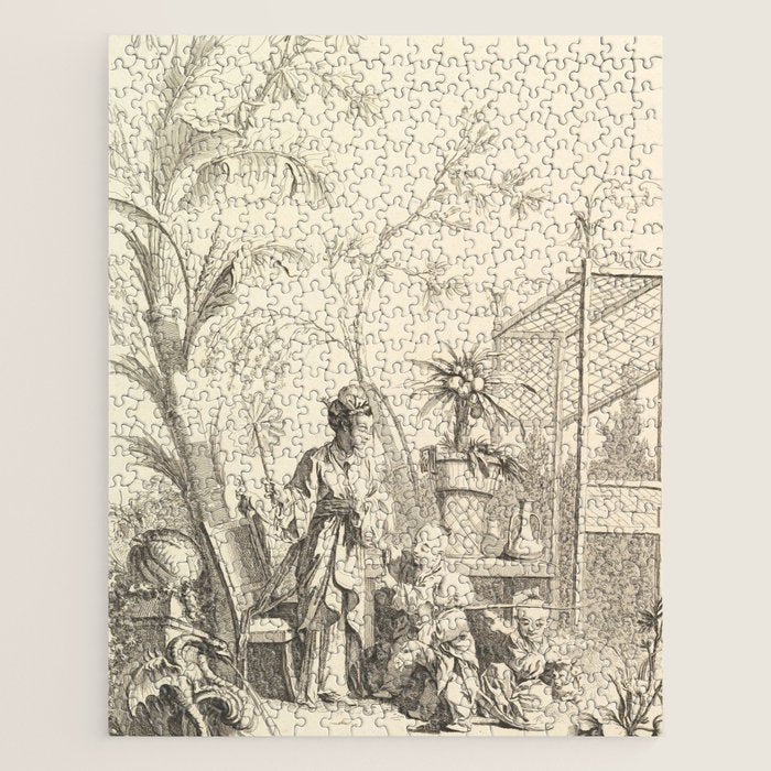 Grisaille Chinoiserie Jigsaw Puzzle Gallery Image 1