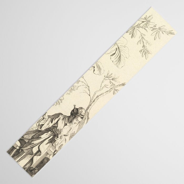 Grisaille Chinoiserie Table Runner Gallery Image 3