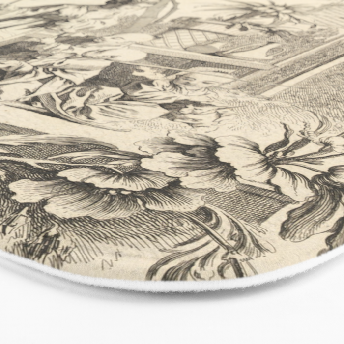 Grisaille Chinoiserie Bath Mat Gallery Image 3