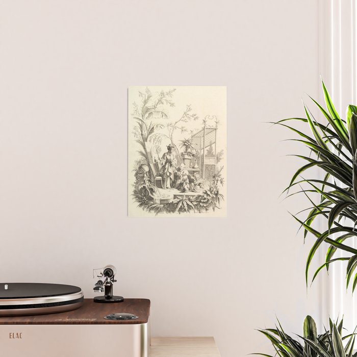 Grisaille Chinoiserie Poster Gallery Image 2