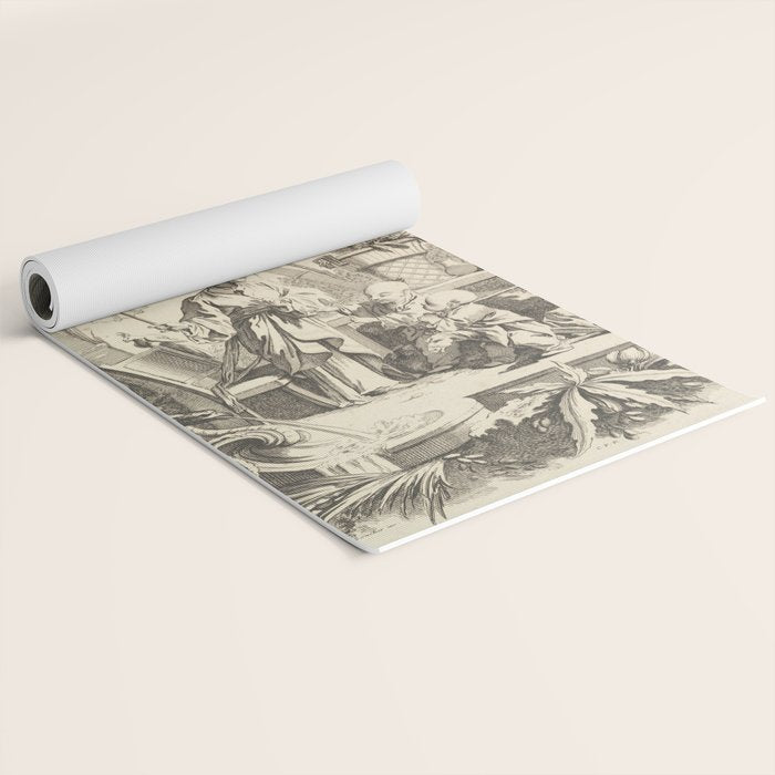 Grisaille Chinoiserie Yoga Mat Gallery Image 2
