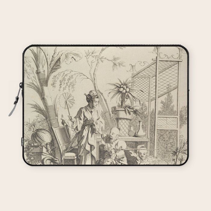 Grisaille Chinoiserie Laptop Sleeve Gallery Image 1