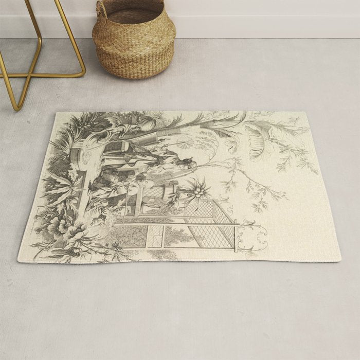 Grisaille Chinoiserie Rug Gallery Image 1