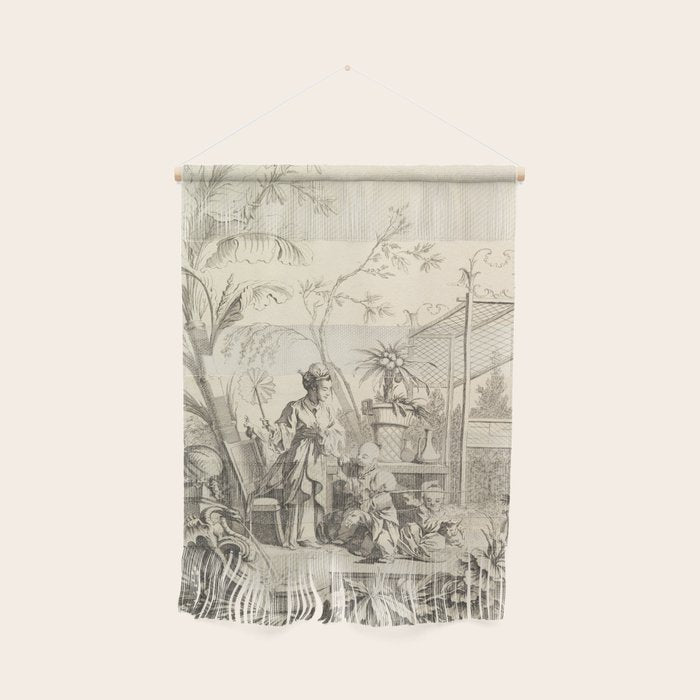 Grisaille Chinoiserie Wall Hanging Gallery Image 1
