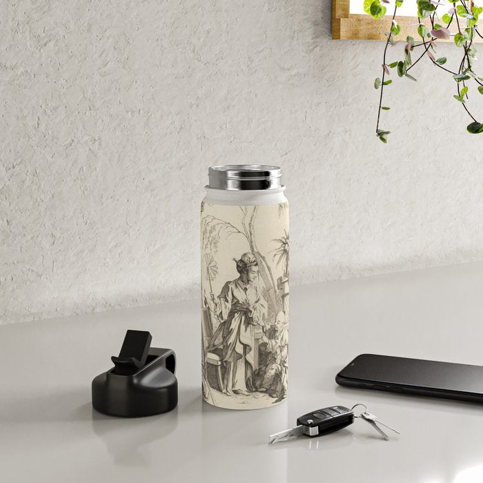 Grisaille Chinoiserie Water Bottle Gallery Image 4