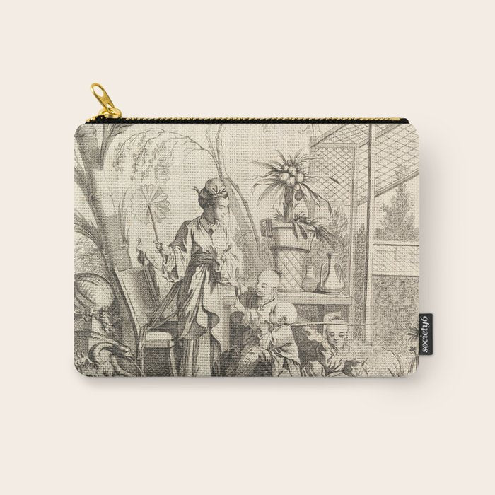 Grisaille Chinoiserie Carry All Pouch Gallery Image 1
