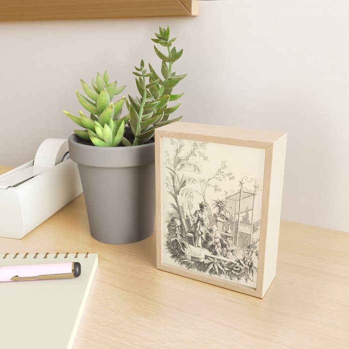Grisaille Chinoiserie Mini Art Print Gallery Image 2
