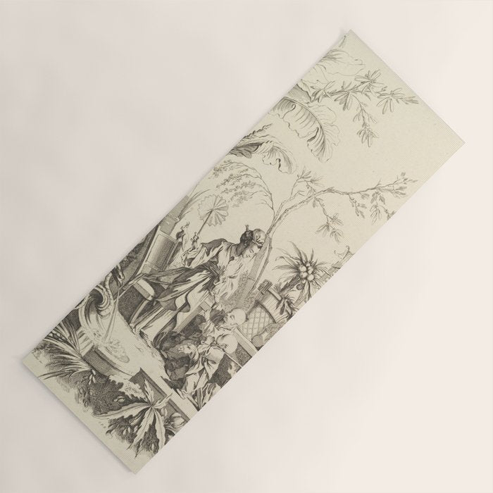 Grisaille Chinoiserie Yoga Mat Gallery Image 1