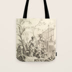 Grisaille Chinoiserie Tote Bag Gallery Image 1