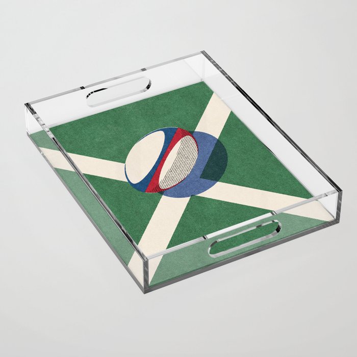 BALLS - Rugby - II Acrylic Tray Gallery Image 1