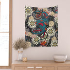 dragon tattoo dark Wall Tapestry Gallery Image 2