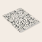 Black and White Retro Floral 2 Notebook Gallery Image 2