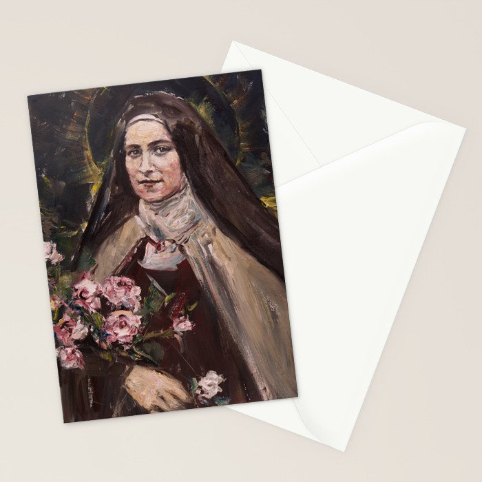 Roses de la Passion. St. Théresè of Lisieux Stationery Card Gallery Image 2