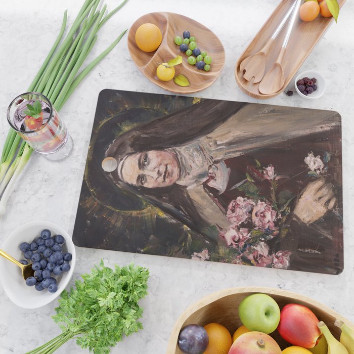 Roses de la Passion. St. Théresè of Lisieux Cutting Board Gallery Image 2