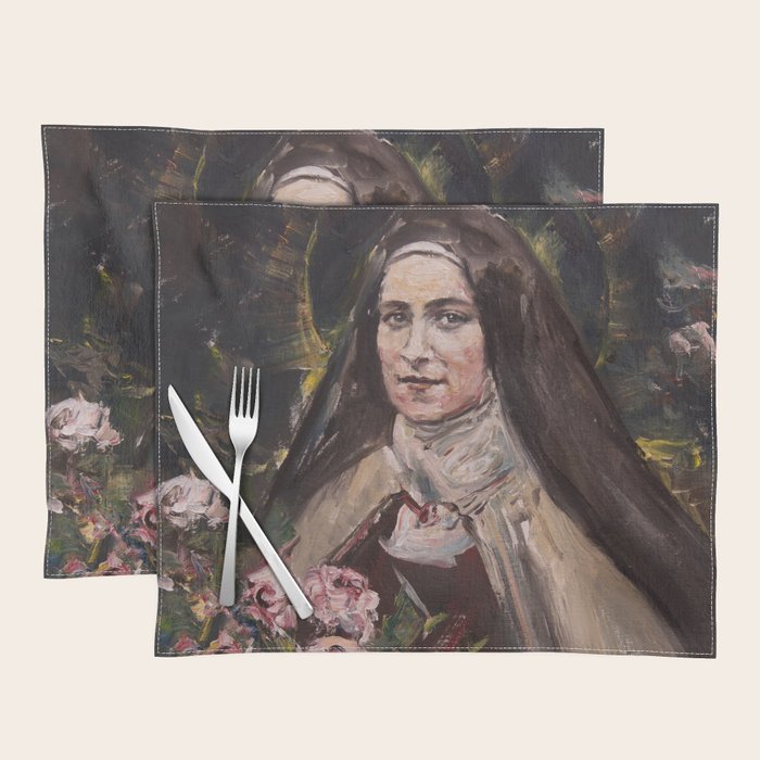 Roses de la Passion. St. Théresè of Lisieux Placemat Gallery Image 1