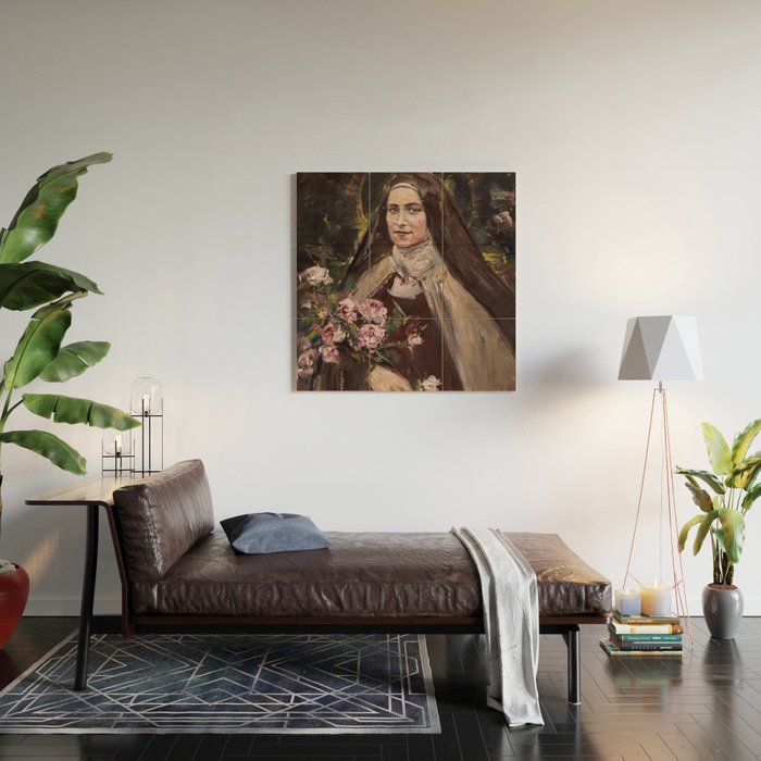 Roses de la Passion. St. Théresè of Lisieux Wood Wall Art Gallery Image 2