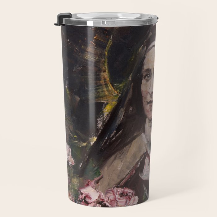 Roses de la Passion. St. Théresè of Lisieux Travel Mug Gallery Image 3