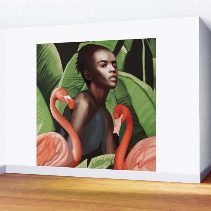Jungle Grace Wall Mural Gallery Image 2