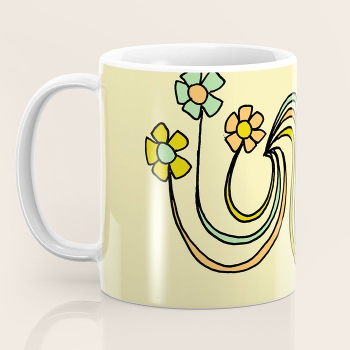 bloom where you are planted // waves and flowers Coffee Mug Gallery Image 3