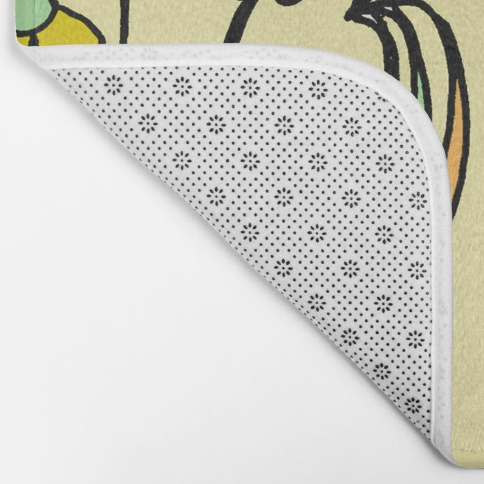 bloom where you are planted // waves and flowers Bath Mat Gallery Image 2