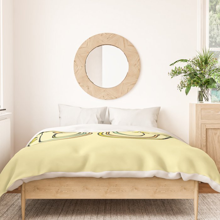 bloom where you are planted // waves and flowers Duvet Cover Gallery Image 3