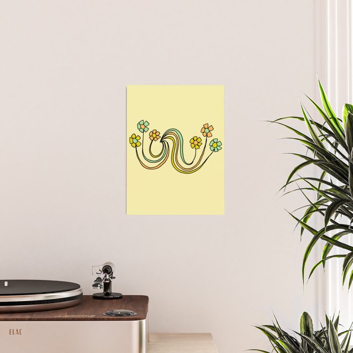 bloom where you are planted // waves and flowers Poster Gallery Image 2