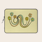 bloom where you are planted // waves and flowers Laptop Sleeve Gallery Image 1