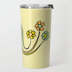 bloom where you are planted // waves and flowers Travel Mug Gallery Image 2