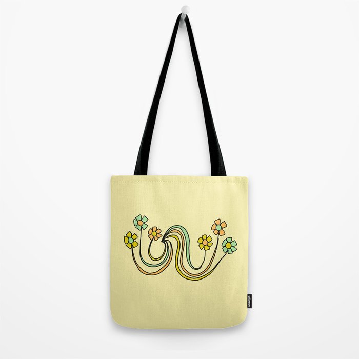 bloom where you are planted // waves and flowers Tote Bag Gallery Image 2