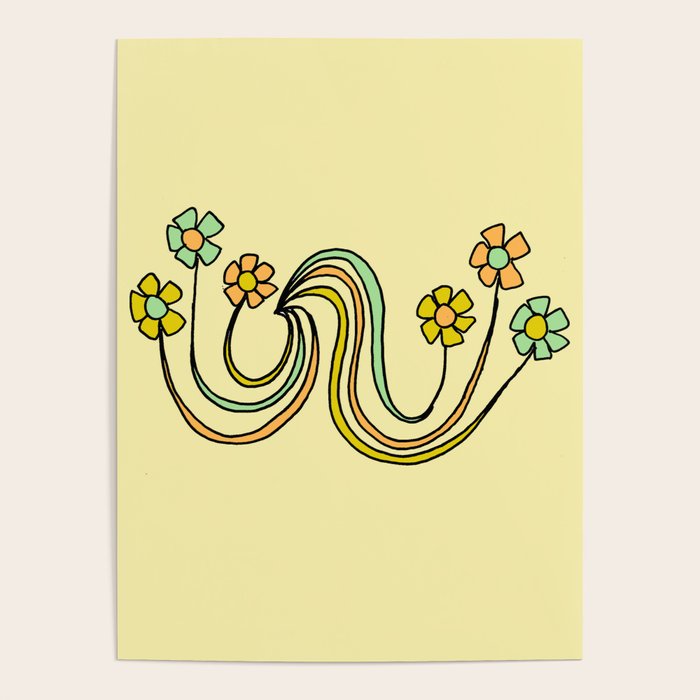 bloom where you are planted // waves and flowers Poster Gallery Image 4