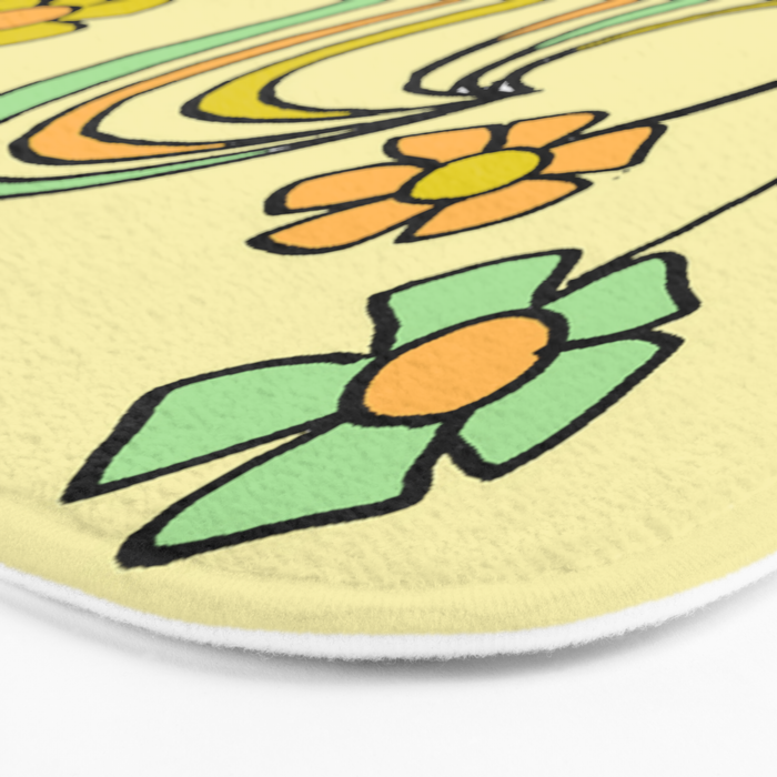 bloom where you are planted // waves and flowers Bath Mat Gallery Image 3