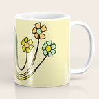bloom where you are planted // waves and flowers Coffee Mug Gallery Image 1