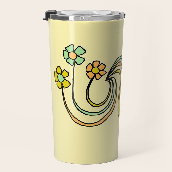 bloom where you are planted // waves and flowers Travel Mug Gallery Image 3