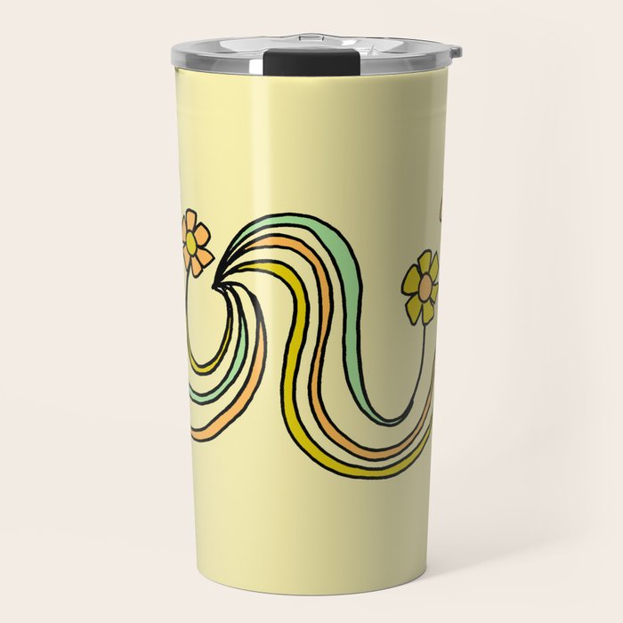 bloom where you are planted // waves and flowers Travel Mug Gallery Image 1