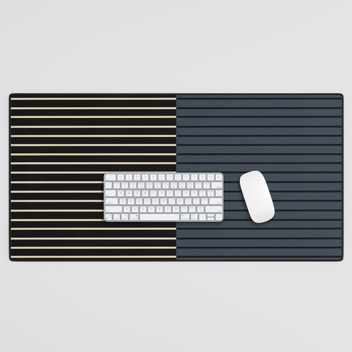 Color Block Lines XVII Desk Mat Gallery Image 1