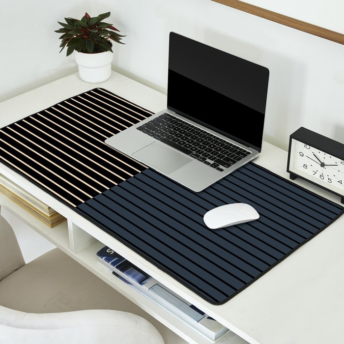 Color Block Lines XVII Desk Mat Gallery Image 2