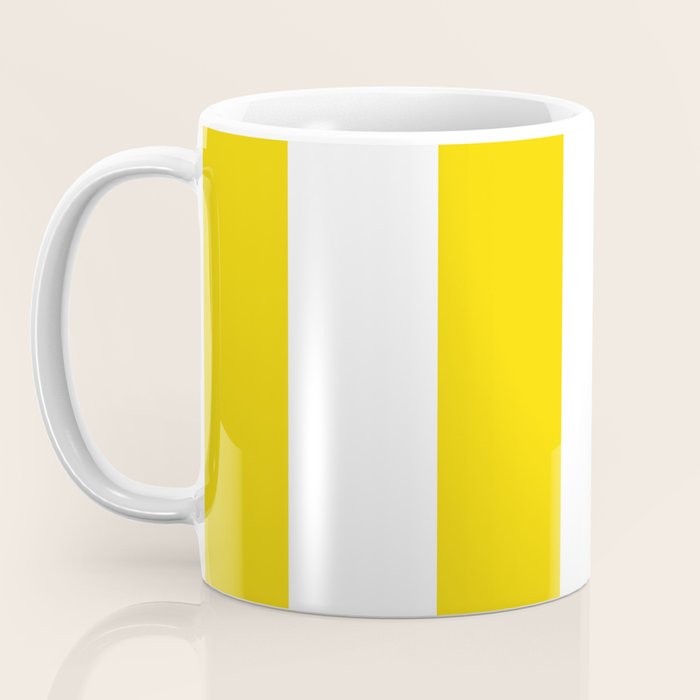 Cabana Yellow Vacation Stripe Coffee Mug Gallery Image 3