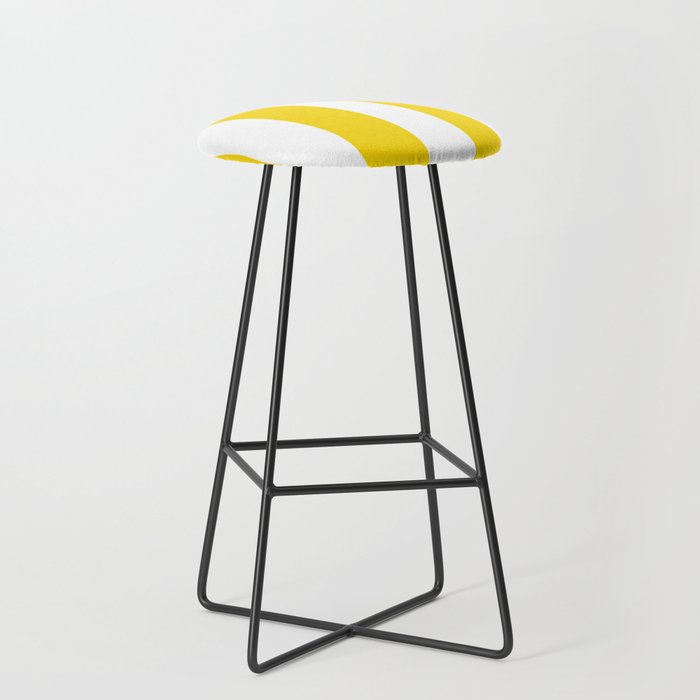 Cabana Yellow Vacation Stripe Stool Gallery Image 1