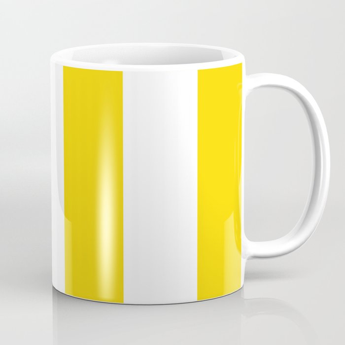 Cabana Yellow Vacation Stripe Coffee Mug Gallery Image 1